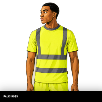 t shirt haute visibilite orange chantier