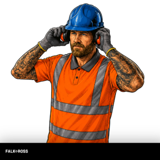 polo haute visibilite orange chantier